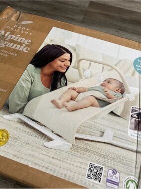 Alpine Organic Portable Bouncer - Cream